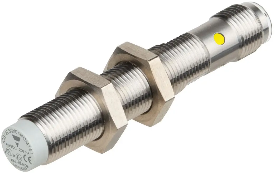 Produktfoto 1 von Carlo Gavazzi ICS12 M12 Näherungssensor Induktiv, Gewinderohr 8 mm NPN 8 → 60 V dc / 200 mA NO, IP67, IP68, IP69K