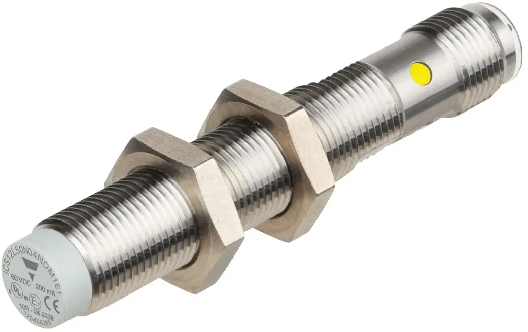 Produktfoto 1 von Carlo Gavazzi ICS12 M12 Näherungssensor Induktiv, Gewinderohr 8 mm PNP 8 → 60 V dc / 200 mA NO, IP67, IP68, IP69K