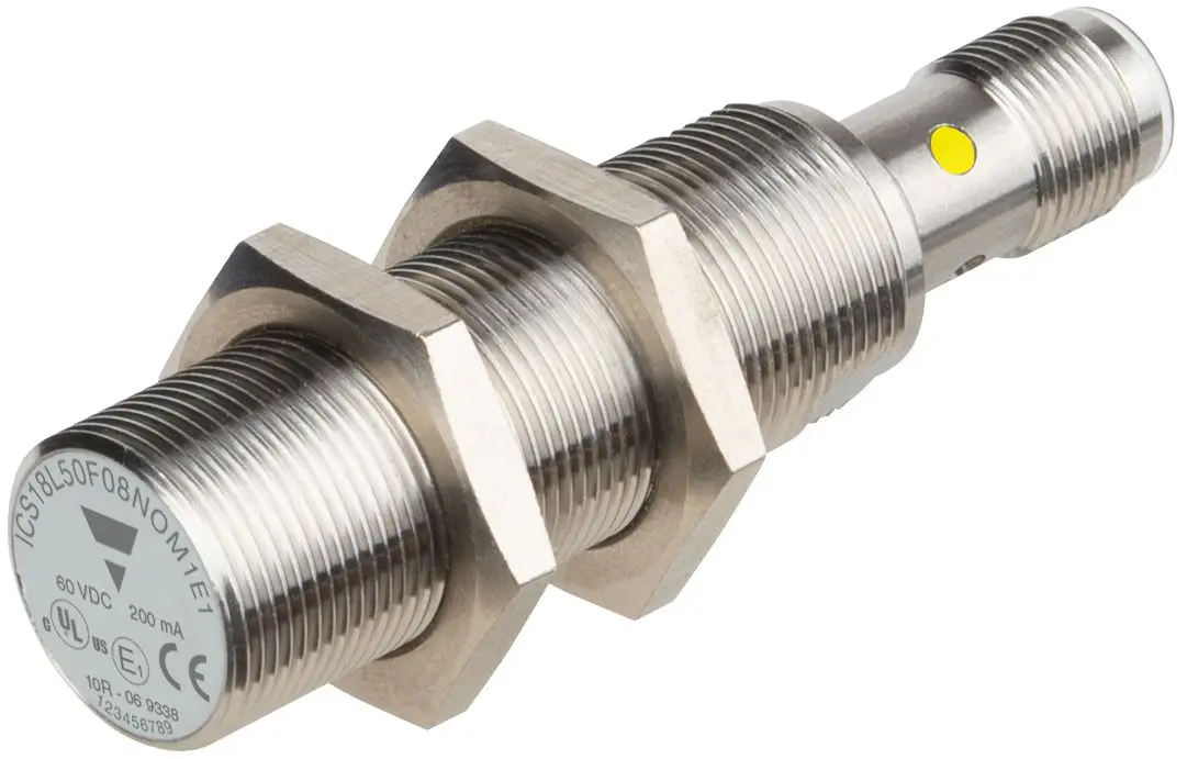 Produktfoto 1 von Carlo Gavazzi ICS18 M18 Näherungssensor Induktiv, Gewinderohr 8 mm PNP 8 → 60 V dc / 200 mA NO, IP67, IP68, IP69K