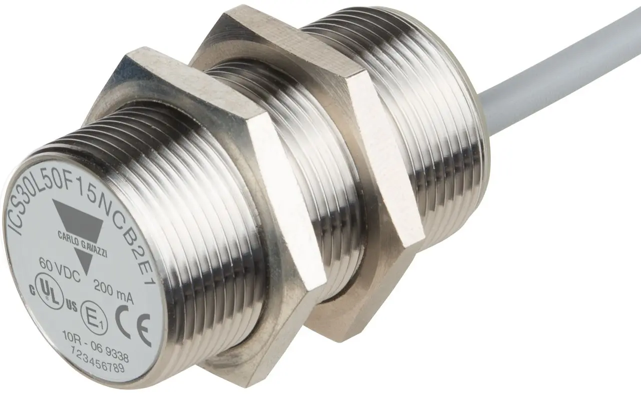 Produktfoto 1 von Carlo Gavazzi ICS30 M30 Näherungssensor Induktiv, Gewinderohr 15 mm NPN 8 → 60 V dc / 200 mA NO, IP67, IP68,