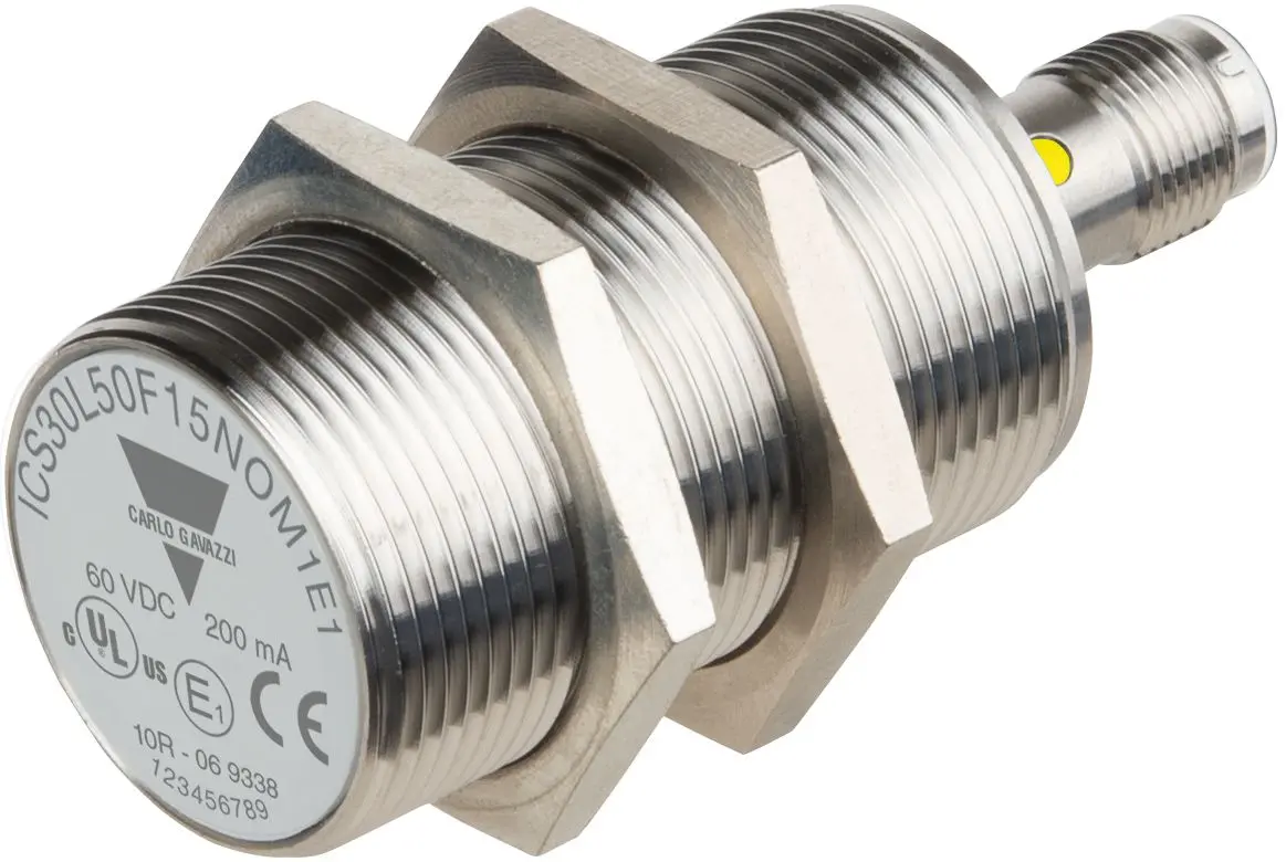 Produktfoto 1 von Carlo Gavazzi ICS30 M30 Näherungssensor Induktiv, Gewinderohr 15 mm PNP 8 → 60 V dc / 200 mA NO, IP67, IP68,