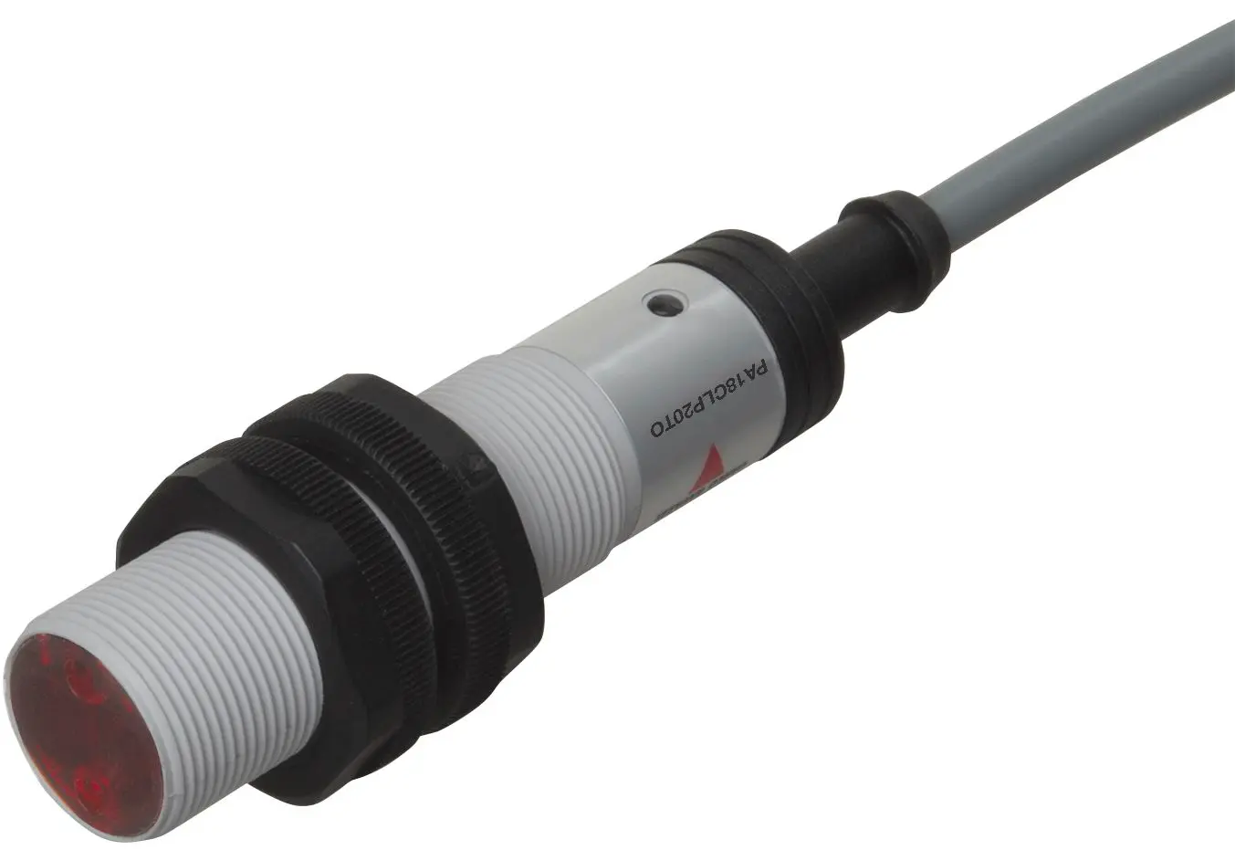Produktfoto 1 von Carlo Gavazzi zylindrisch Optischer Sensor, Durchgangsstrahl, Bereich 16000 mm, NPN Ausgang, Steckverbinder M12,
