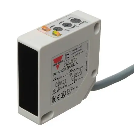 Produktfoto 1 von Carlo Gavazzi Rechteckig Optischer Sensor Diffus-reflektierend PNP/NPN Ausgang Kabel 0 → 500 mm
