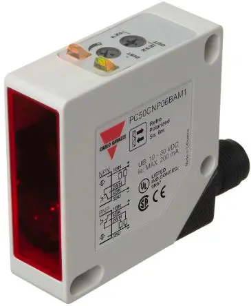 Produktfoto 1 von Carlo Gavazzi Rechteckig Optischer Sensor, Diffus-reflektierend, PNP/NPN Ausgang, Stecker