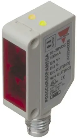 Produktfoto 1 von Carlo Gavazzi Rechteckig Optischer Sensor, Reflektierend, PnP Ausgang, M8-Steckverbinder
