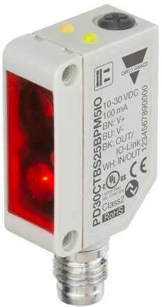 Produktfoto 1 von Carlo Gavazzi Rechteckig Optischer Sensor Diffus-reflektierend PNP/NPN Ausgang M8-Steckverbinder 0 → 250 mm