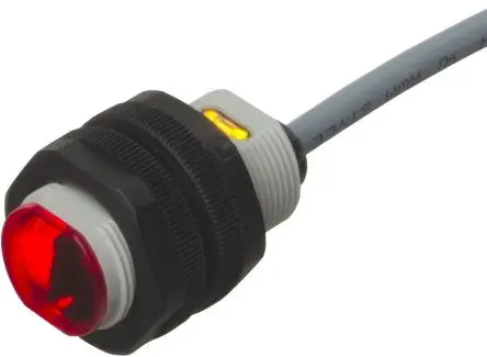 Produktfoto 1 von Carlo Gavazzi Zylinderförmig Optischer Sensor, Diffus-reflektierend, NPN Ausgang, Kabel