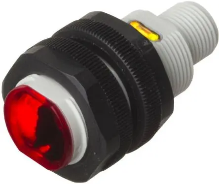 Produktfoto 1 von Carlo Gavazzi Zylinderförmig Optischer Sensor, Polarisierter retroreflektierender, PnP Ausgang, Stecker