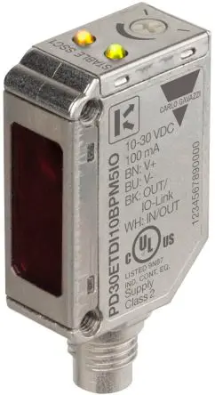 Produktfoto 1 von Carlo Gavazzi Rechteckig Optischer Sensor Diffus-reflektierend PNP/NPN Ausgang M8-Steckverbinder 0 → 1000 mm