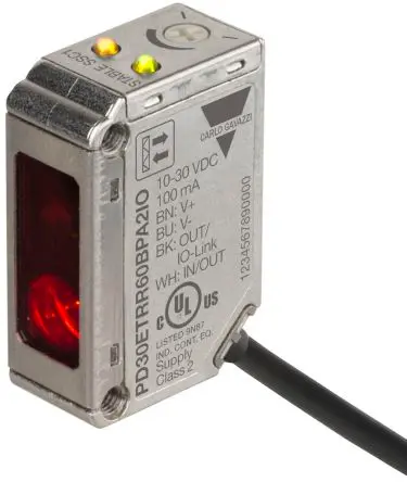 Produktfoto 1 von Carlo Gavazzi Rechteckig Optischer Sensor Polarisierter retroreflektierender PNP/NPN Ausgang Kabel 6000 mm