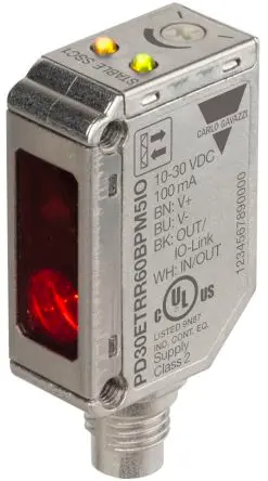Produktfoto 1 von Carlo Gavazzi Rechteckig Optischer Sensor, Polarisierter retroreflektierender, PNP/NPN Ausgang, M8-Steckverbinder