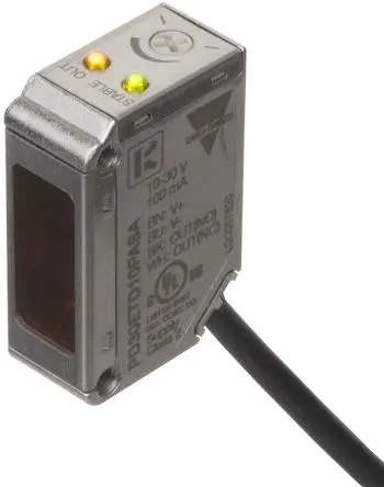 Produktfoto 1 von Carlo Gavazzi Rechteckig Optischer Sensor, Durchgangsstrahl, PnP Ausgang, Kabel