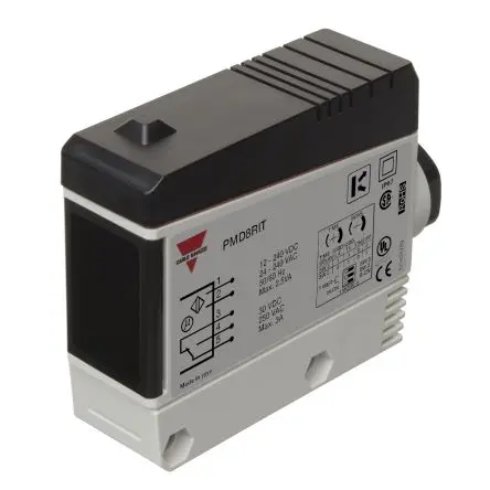 Produktfoto 1 von Carlo Gavazzi Rechteckig Optischer Sensor, Diffus-reflektierend, 1-poliger Umschalter Ausgang, Schraube