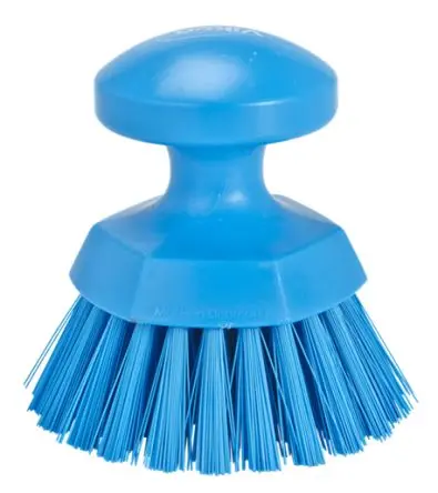 Produktfoto 1 von Vikan 110 mm Handbürste Blau Runde Handbürste, Hart Blau, Borsten L. 110 mm Lebensmittelsicher für Lebensmittel- und