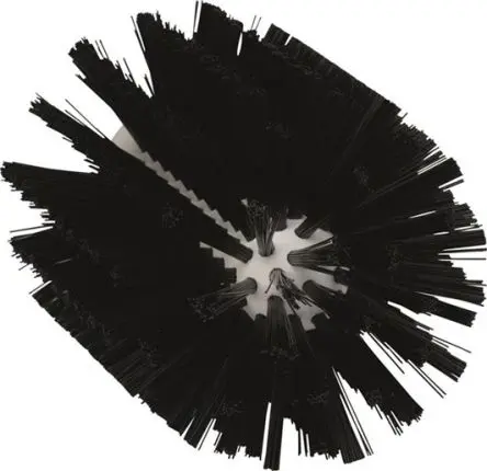 Produktfoto 1 von Vikan 100 mm Scheuerbürste Schwarz Rohrreinigung, Mittel Schwarz, Borsten L. 37 mm Lebensmittelsicher für Reinigung