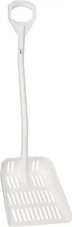 Produktfoto 1 von Vikan 380 mm Polypropylen, Eloxiertes Aluminium Ergonomische Schaufel Für Lebensmittelverarbeitung geeignet, Grifflänge: