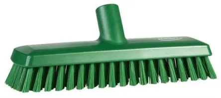 Produktfoto 1 von Vikan 75 mm Deckbürste Grün Deck-Scheuerbürste, Mittel Grün, Borsten L. 32 mm Lebensmittelsicher für Schlachthöfe