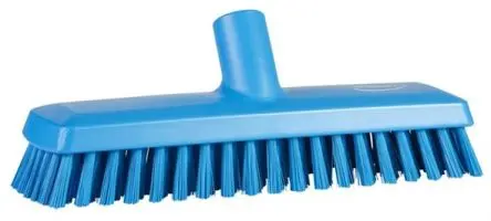 Produktfoto 1 von Vikan 75 mm Deckbürste Blau Deck-Scheuerbürste, Mittel Blau, Borsten L. 32 mm Lebensmittelsicher für Schlachthöfe