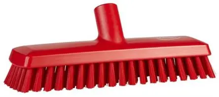 Produktfoto 1 von Vikan 75 mm Deckbürste Rot Deck-Scheuerbürste, Mittel Rot, Borsten L. 32 mm Lebensmittelsicher für Schlachthöfe