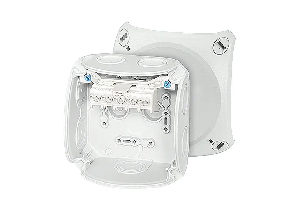 Produktfoto 1 von HENSEL DK Polypropylen Anschlussbox Grau IP66 5 Breite 104 mm Höhe 104 mm Länge 70 mm