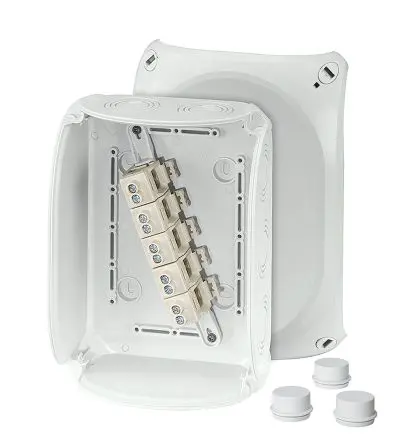 Produktfoto 1 von HENSEL DK Polycarbonat Anschlussbox Grau IP66 5 Breite 210mm Höhe 155 mm Länge 91 mm