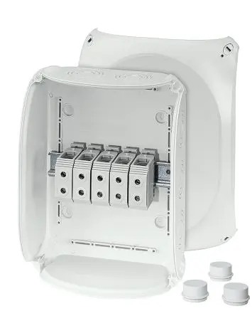 Produktfoto 1 von HENSEL DK Polycarbonat Anschlussbox Grau IP66 5 Breite 295mm Höhe 225 mm Länge 112 mm