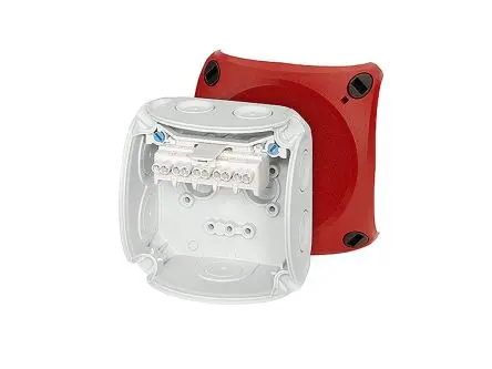 HENSEL DK Polypropylen Anschlussbox Grau IP66 5 Breite 93mm Höhe 93 mm Länge 62 mm
