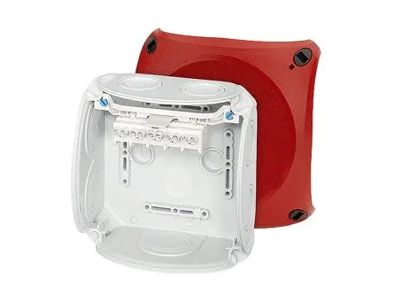 Produktfoto 1 von HENSEL DK 0604 R Polypropylen Anschlussbox Grau IP66 5 Breite 130mm Höhe 130 mm Länge 77 mm