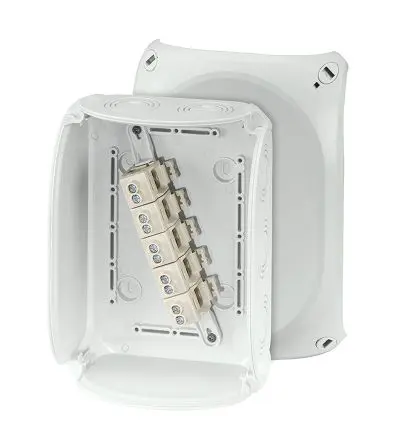 Produktfoto 1 von HENSEL KF Polycarbonat Anschlussbox Grau IP67 5 Breite 210mm Höhe 155 mm Länge 92 mm
