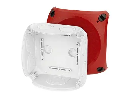Produktfoto 1 von HENSEL DK Polypropylen Anschlussbox Grau IP66 5 Breite 130mm Höhe 130 mm Länge 77 mm