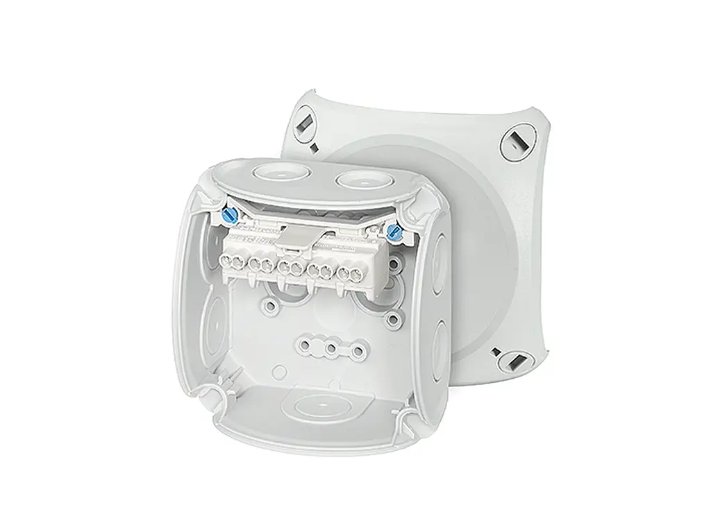 Produktfoto 1 von HENSEL DK Polypropylen Anschlussbox Grau IP66 5 Breite 93 mm Höhe 93 mm Länge 62 mm