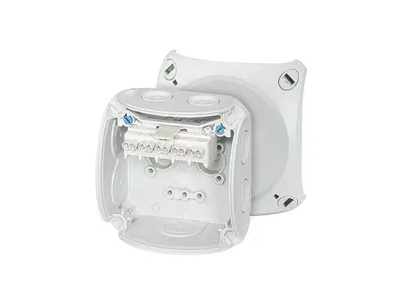 HENSEL DK Polypropylen Anschlussbox Grau IP66 5 Breite 93mm Höhe 93 mm Länge 62 mm