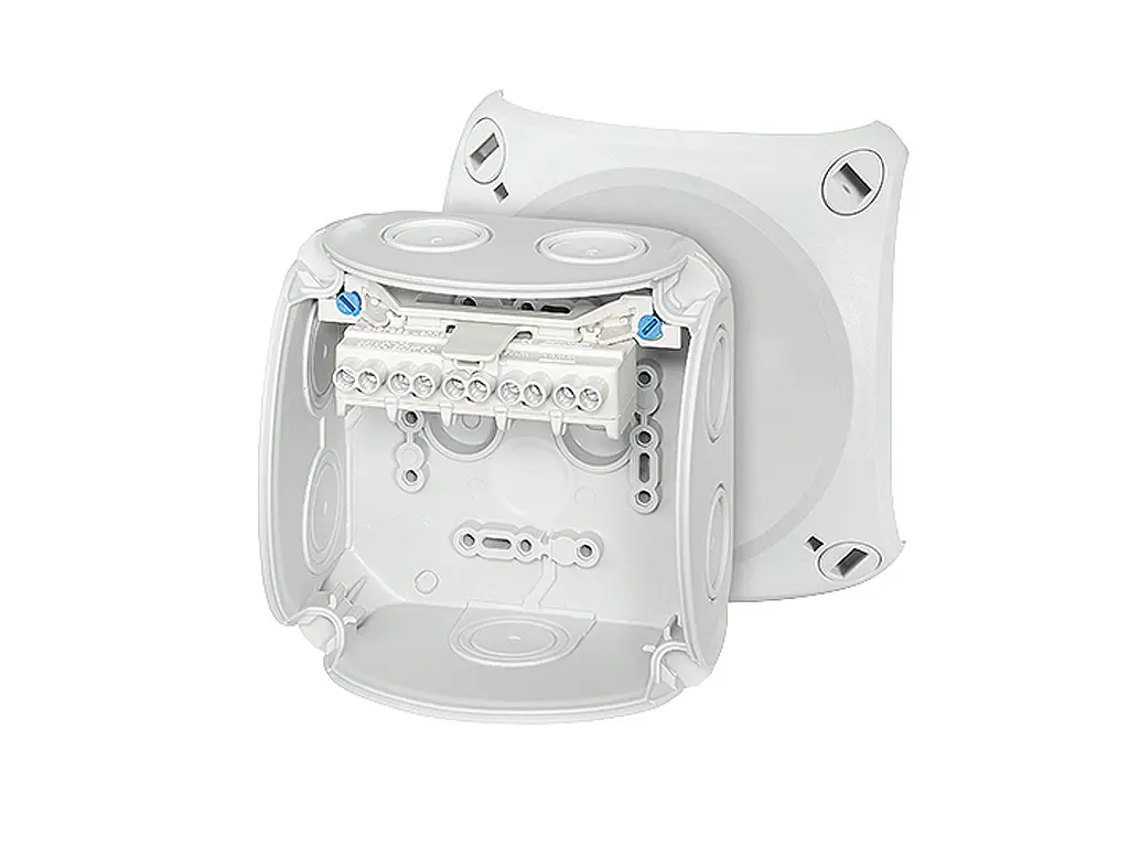 Produktfoto 1 von HENSEL DK Polypropylen Anschlussbox Grau IP66 5 Breite 104 mm Höhe 104 mm Länge 70 mm