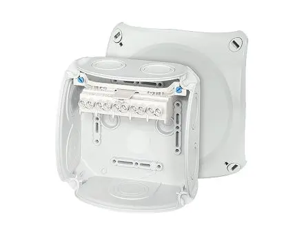 HENSEL DK Polypropylen Anschlussbox Grau IP66 5 Breite 130mm Höhe 130 mm Länge 77 mm