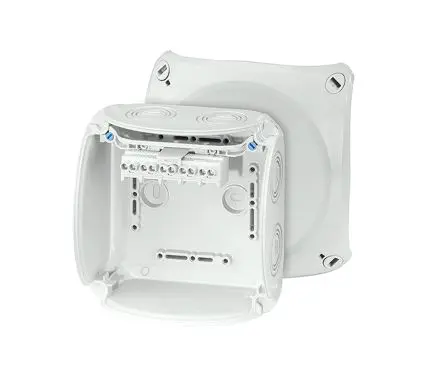 Produktfoto 1 von HENSEL KF Polycarbonat Anschlussbox Grau IP66 5 Breite 130mm Höhe 130 mm Länge 77 mm