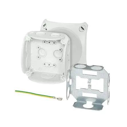 Produktfoto 1 von HENSEL DK 0200 U Polypropylen Anschlussbox Grau IP66 0 Breite 93mm Höhe 93 mm Länge 62 mm