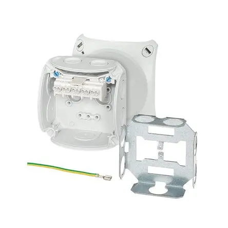 Produktfoto 1 von HENSEL DK 0202 U Polypropylen Anschlussbox Grau IP66 5, Ø 15 mm Breite 93mm Höhe 93 mm Länge 62 mm
