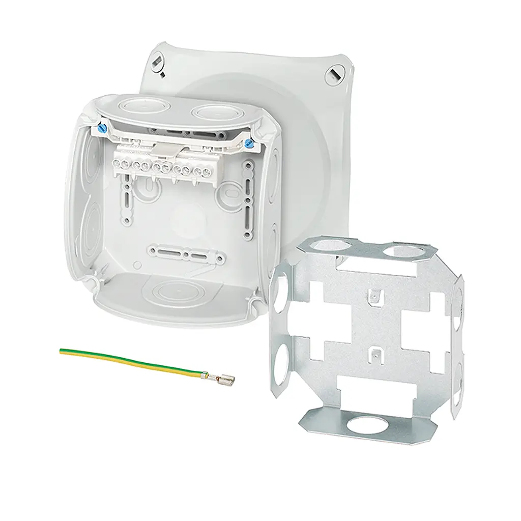 Produktfoto 1 von HENSEL DK 0604 U Polypropylen Anschlussbox Grau IP66 5 Breite 130 mm Höhe 130 mm Länge 77 mm