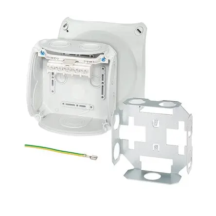 Produktfoto 1 von HENSEL DK 0604 U Polypropylen Anschlussbox Grau IP66 5 Breite 130mm Höhe 130 mm Länge 77 mm