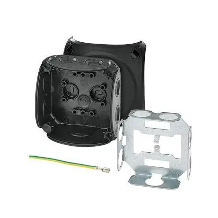 Produktfoto 1 von HENSEL DK Polypropylen Anschlussbox Schwarz IP66 0 Breite 93mm Höhe 93 mm Länge 62 mm