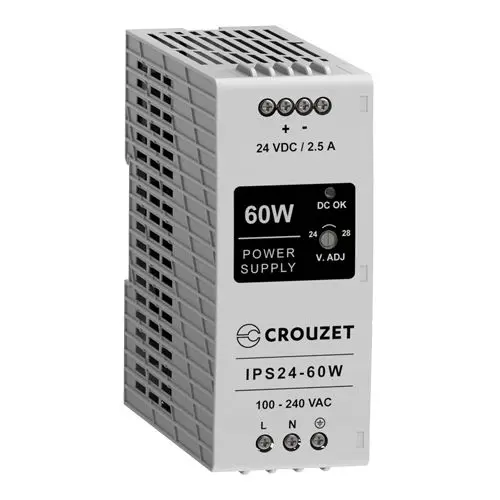 Produktfoto 1 von Crouzet 89452 DIN-Schienen Netzteil Getaktet 24V dc / 2.5A 60W 90 → 264V ac