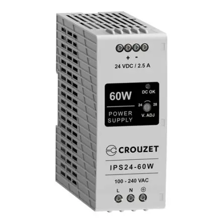 Produktfoto 1 von Crouzet 89452 DIN-Schienen Netzteil Geschalteter Modus 264V ac / 2.5 A 24V dc 60 W