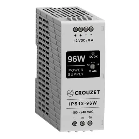 Produktfoto 1 von Crouzet 89452 DIN-Schienen Netzteil Linear 264V ac / 8 A 12V dc 96 W