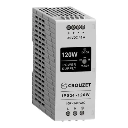 Produktfoto 1 von Crouzet 89452 DIN-Schienen Netzteil Linear 264V ac / 5 A 24V dc 120 W