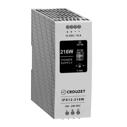 Produktfoto 1 von Crouzet 89452 DIN-Schienen Netzteil Linear 264V ac / 18 A 12V dc 216 W