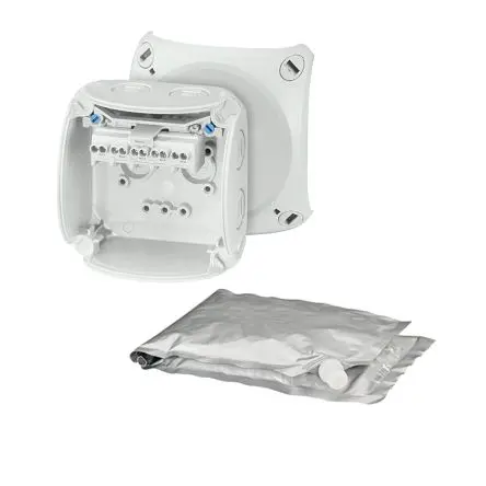 Produktfoto 1 von HENSEL WP Polycarbonat Anschlussbox Grau IP68 5 Breite 93mm Höhe 93 mm Länge 62 mm