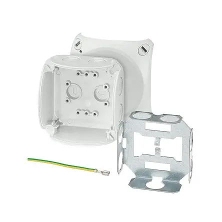Produktfoto 1 von HENSEL KF 0200 U Polycarbonat Anschlussbox Grau IP66 0 Breite 93mm Höhe 93 mm Länge 62 mm