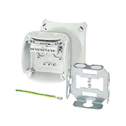 Produktfoto 1 von HENSEL KF 0202 U 0.75-2.5 mm2 Polycarbonat Anschlussbox Grau IP67 3 Breite 93mm Höhe 93 mm Länge 62 mm