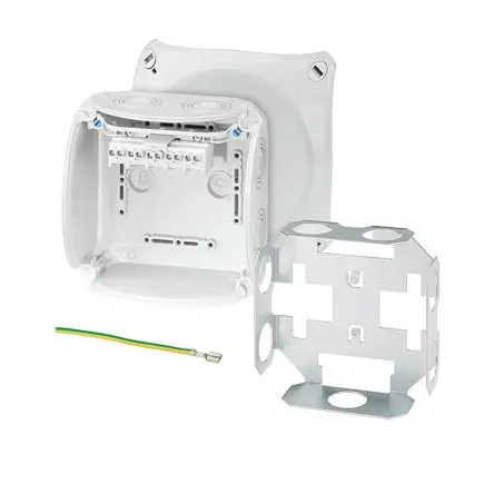 Produktfoto 1 von HENSEL KF Polycarbonat Anschlussbox Grau IP66 5 Breite 130mm Höhe 130 mm Länge 77 mm