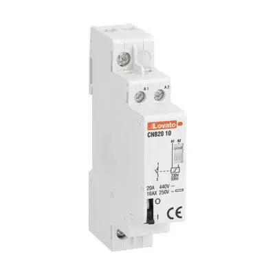 Produktfoto 1 von Lovato CNB Relais mit Verriegelung 230V Spule SPST DIN-Hutschiene 20A 18 W